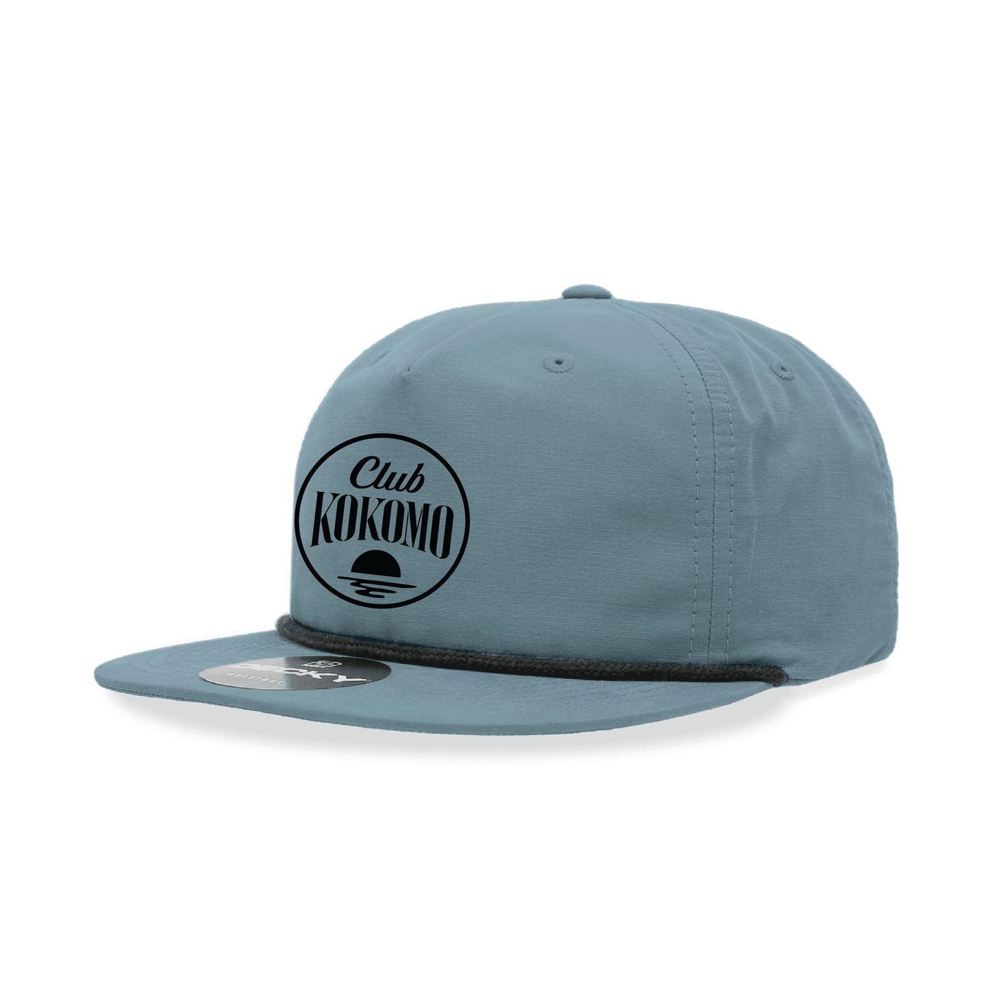 Sunset Logo Rope Hat in Slate Blue