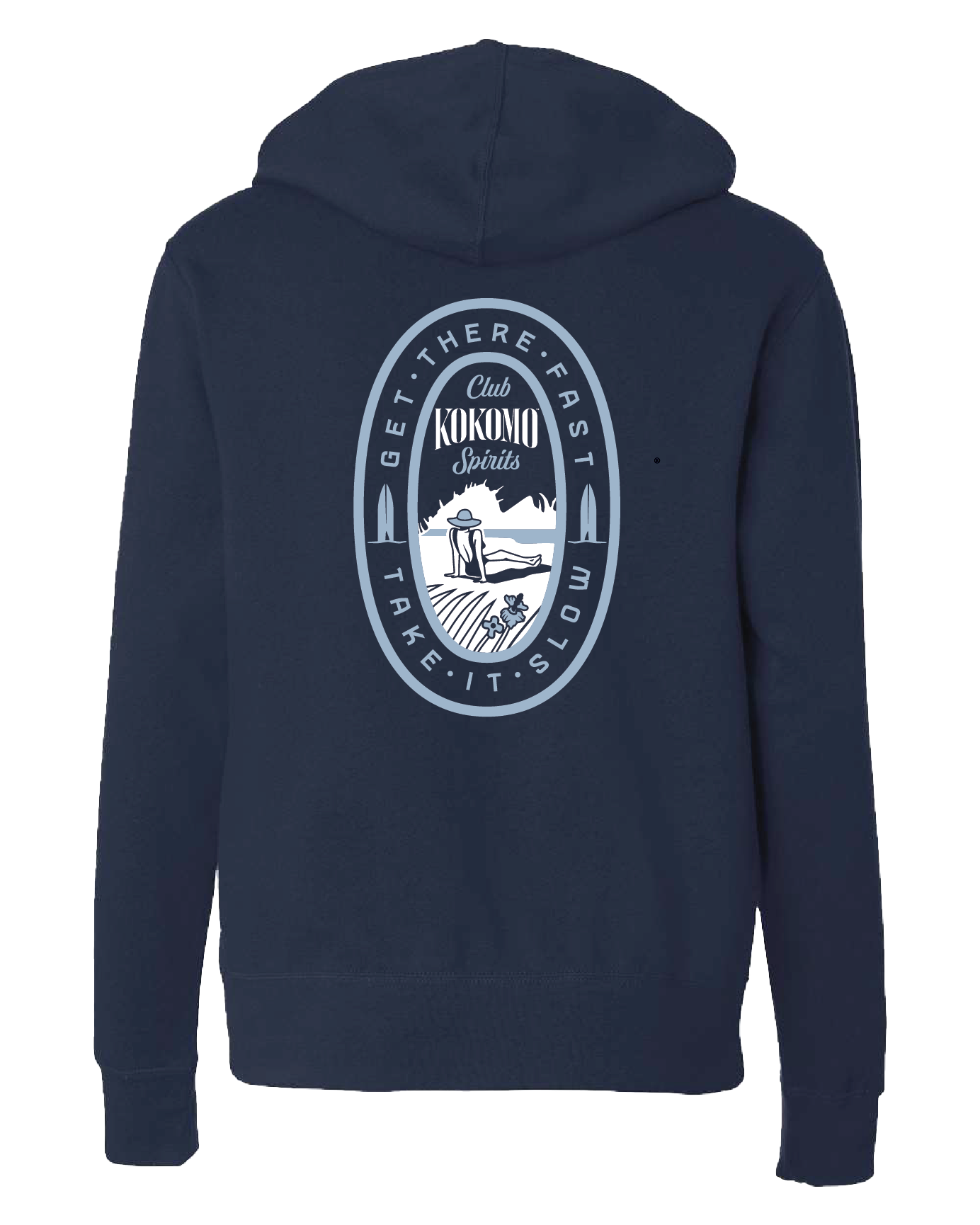 Navy Zip Hoodie