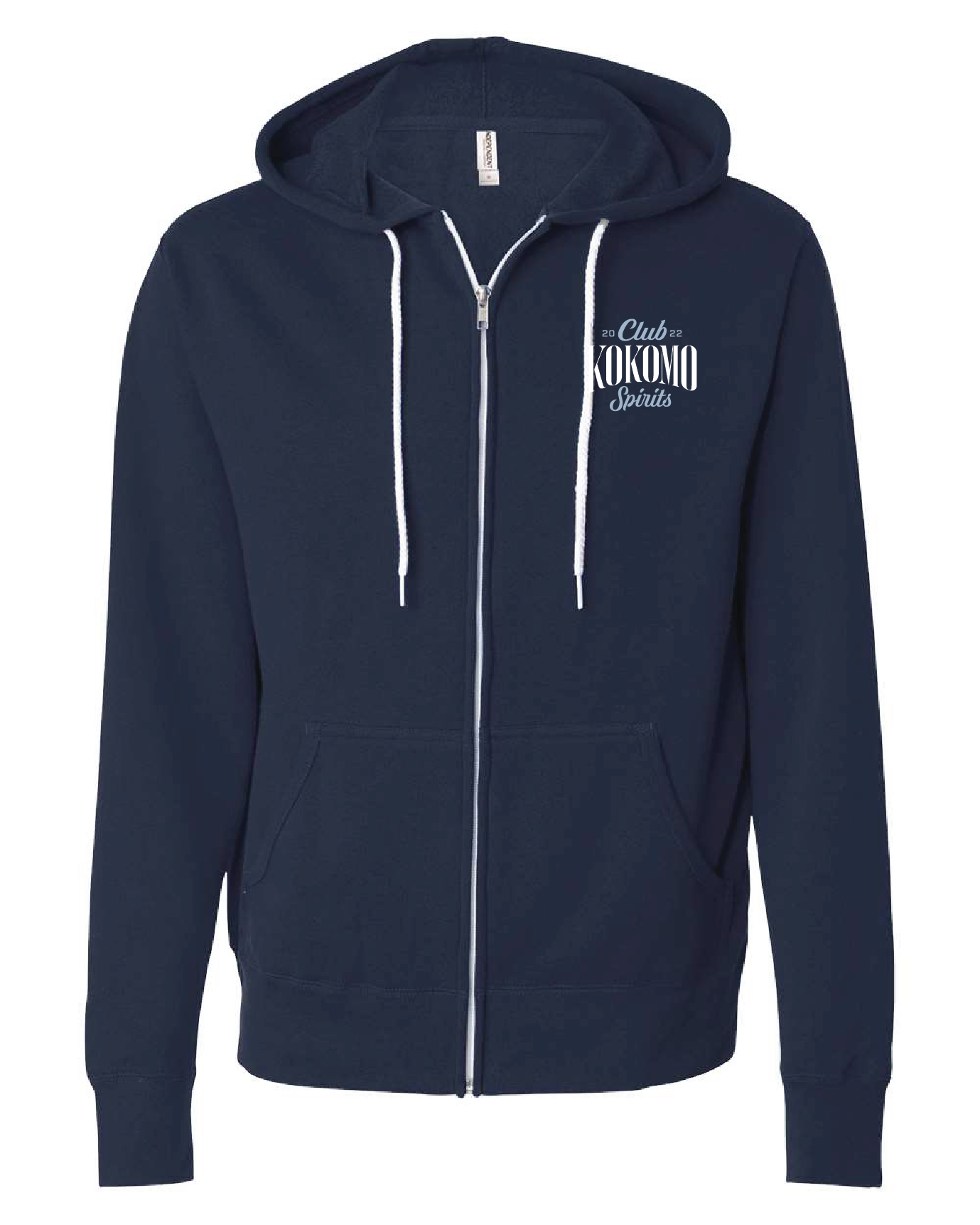 Navy Zip Hoodie