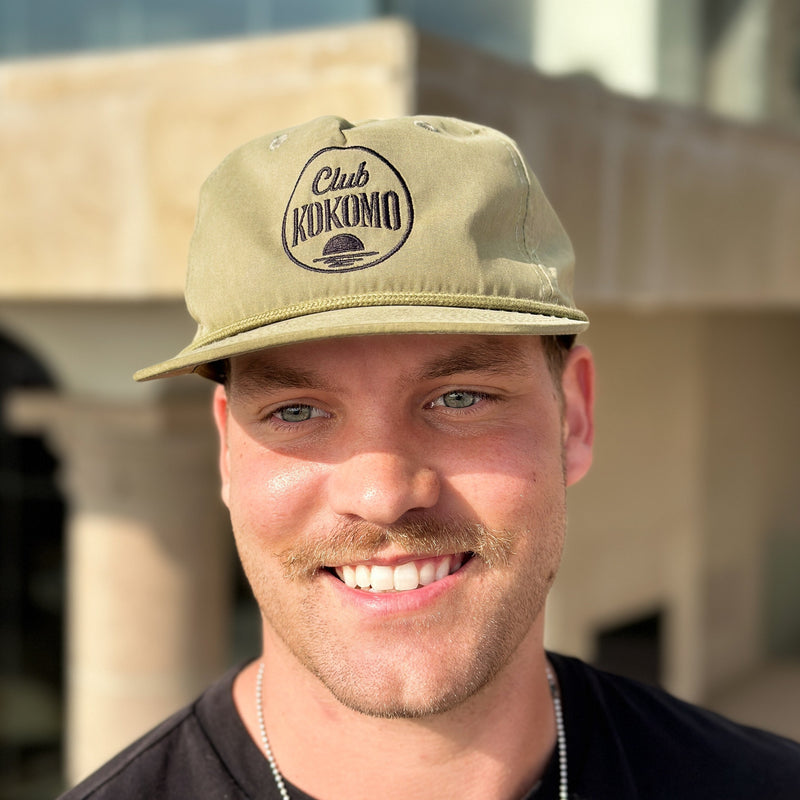 Sunset Logo Rope Hat in Sage