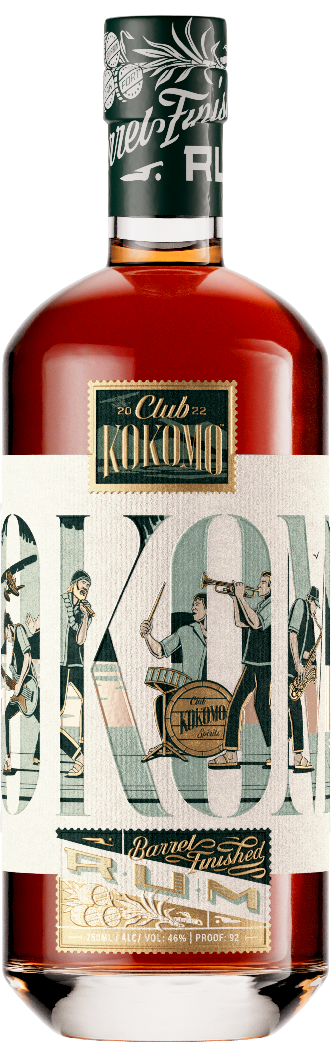 Barrel Finished Rum bottle
